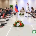 Delcy Rodriguez at Venezuela hydrocarbons meeting on Venezuela oil investment deals