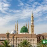 The Prophet's Mosque in Medina — the holy city over which the Saudi-led coalition says it intercepted a Medina cruise missile