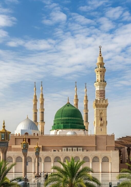 The Prophet's Mosque in Medina — the holy city over which the Saudi-led coalition says it intercepted a Medina cruise missile