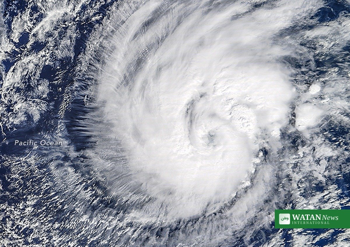 Satellite image of Hurricane Trudy Mexico over the Pacific Ocean
