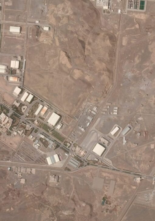 Trump rules out nuclear strike — satellite view of Iran's Natanz nuclear facility