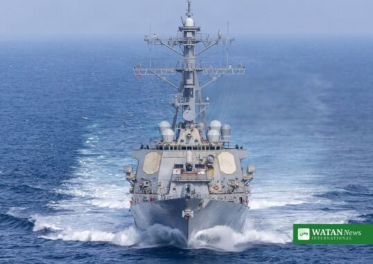 US destroys Iranian dhow — US Navy destroyer in the Gulf of Oman