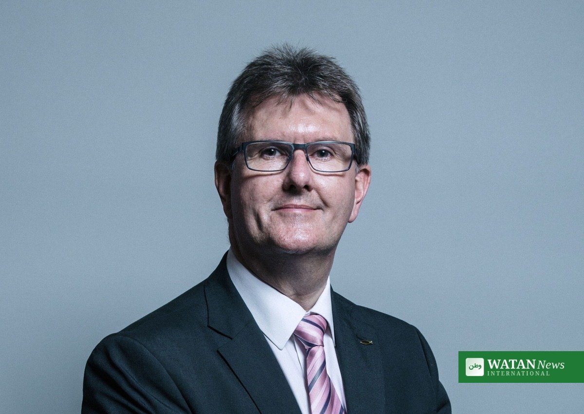 Jeffrey Donaldson, former DUP leader, in an official portrait from his time as an MP