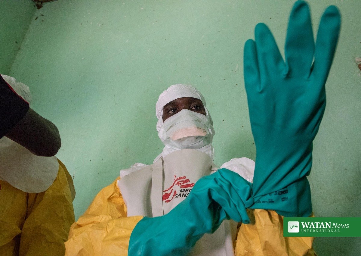 Nigeria Ebola case — a health worker in protective gear, part of the regional response to the Bundibugyo Ebola outbreak