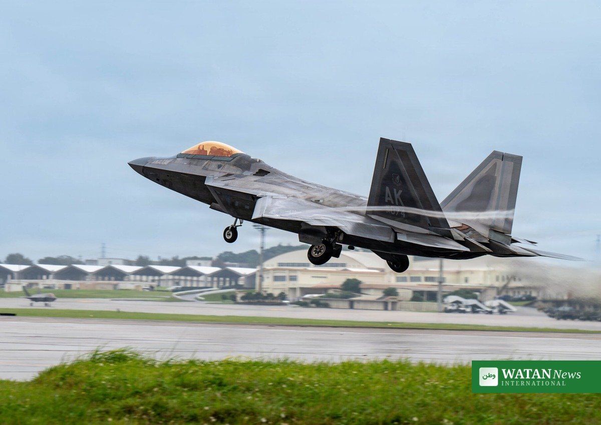 BYD Kadena ban: a fighter jet taking off from Kadena Air Base in Okinawa