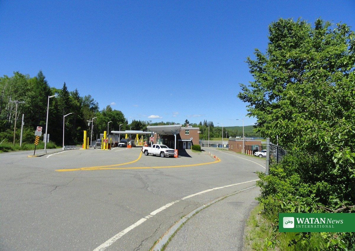 Trump Canada tariffs: the United States-Canada border crossing at Vanceboro, Maine