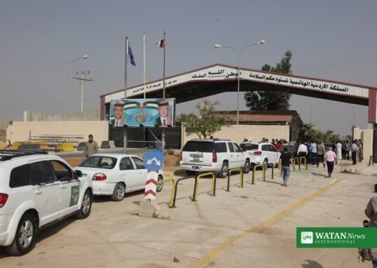 Nassib border crossing between Jordan and Syria