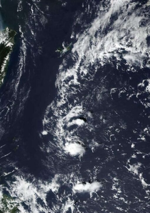 Typhoon Champi satellite image showing the super typhoon's cloud bands