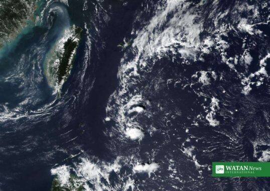 Typhoon Champi satellite image showing the super typhoon's cloud bands