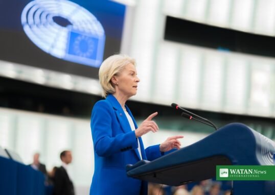 EU trade tools von der Leyen: Ursula von der Leyen addresses the European Parliament