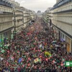 France weekend protests: large protest march in Paris