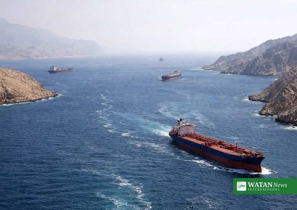 Iran US drone Hormuz: oil tankers transiting the Strait of Hormuz