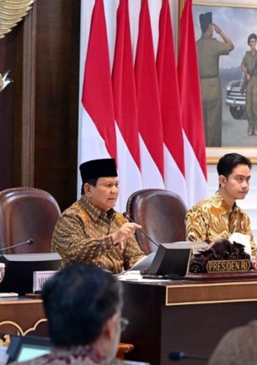 Prabowo MSCI intimidation: President Prabowo Subianto speaking at a cabinet session in Jakarta
