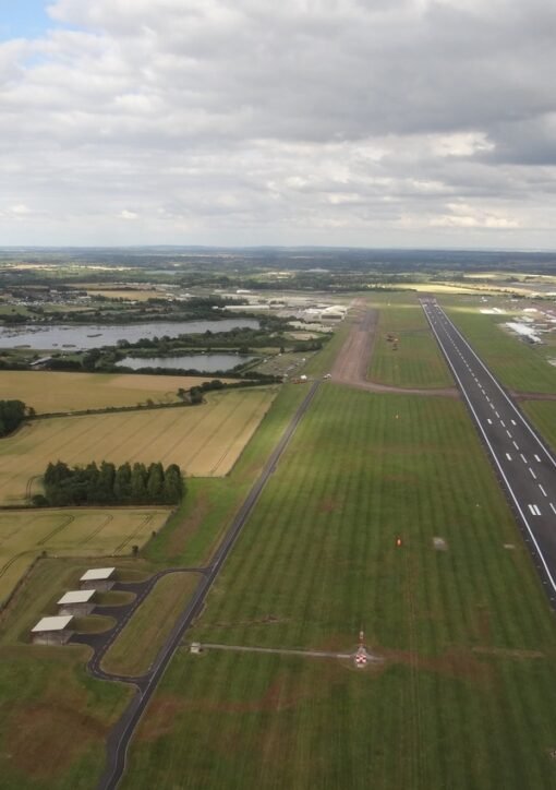 RAF Fairford runway aerial view