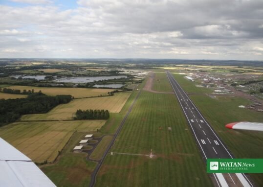 RAF Fairford runway aerial view