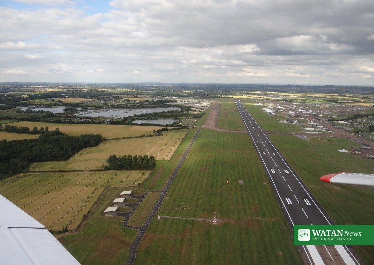 RAF Fairford runway aerial view