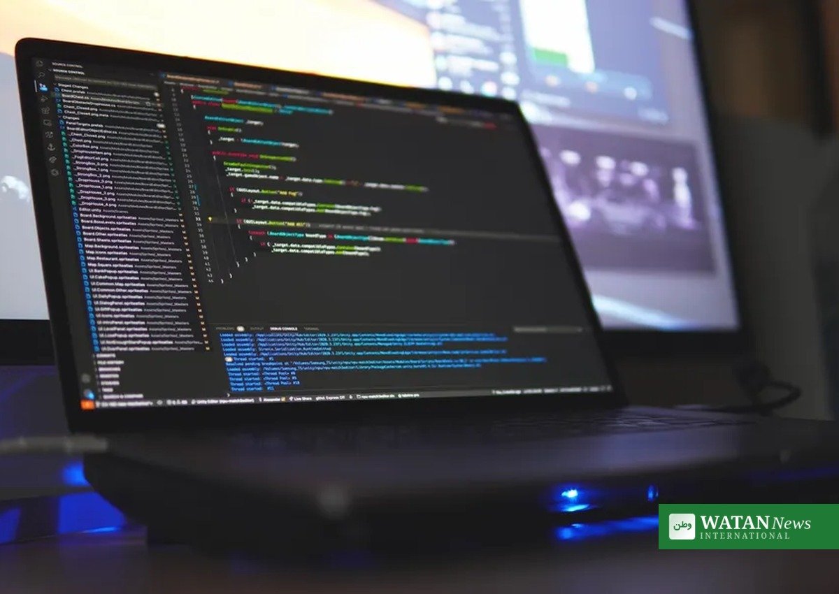 Computer code on a laptop screen illustrating the PHP2Shell critical flaw