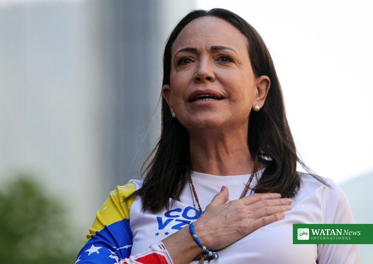 María Corina Machado greeted by supporters in Venezuela
