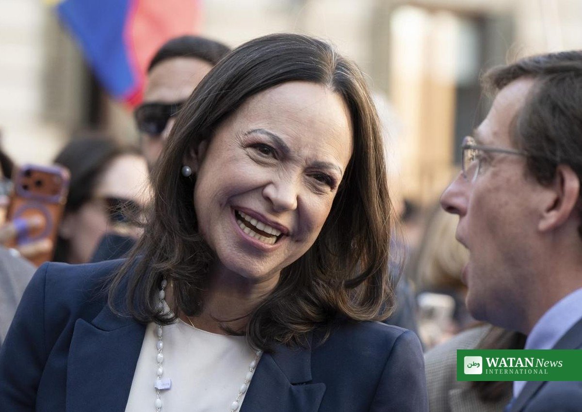 María Corina Machado greeted by supporters in Venezuela