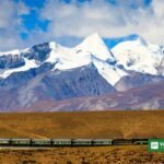 Tibet earthquake magnitude 7: snow-capped mountains in Nagqu, Tibet.
