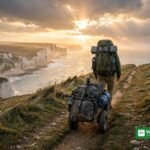 Karl Bushby completes 28-year solo walk around the world — lone walker on the English coast