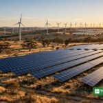 Atmos BayWa vedvarende energi — vindmøller og solpaneler på australsk vedvarende energianlæg