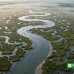 baskisk miljøkommunikationspris 2026 — Bizi Natura-vildtkamera i Urdaibai-biosfærereservatet ved daggry