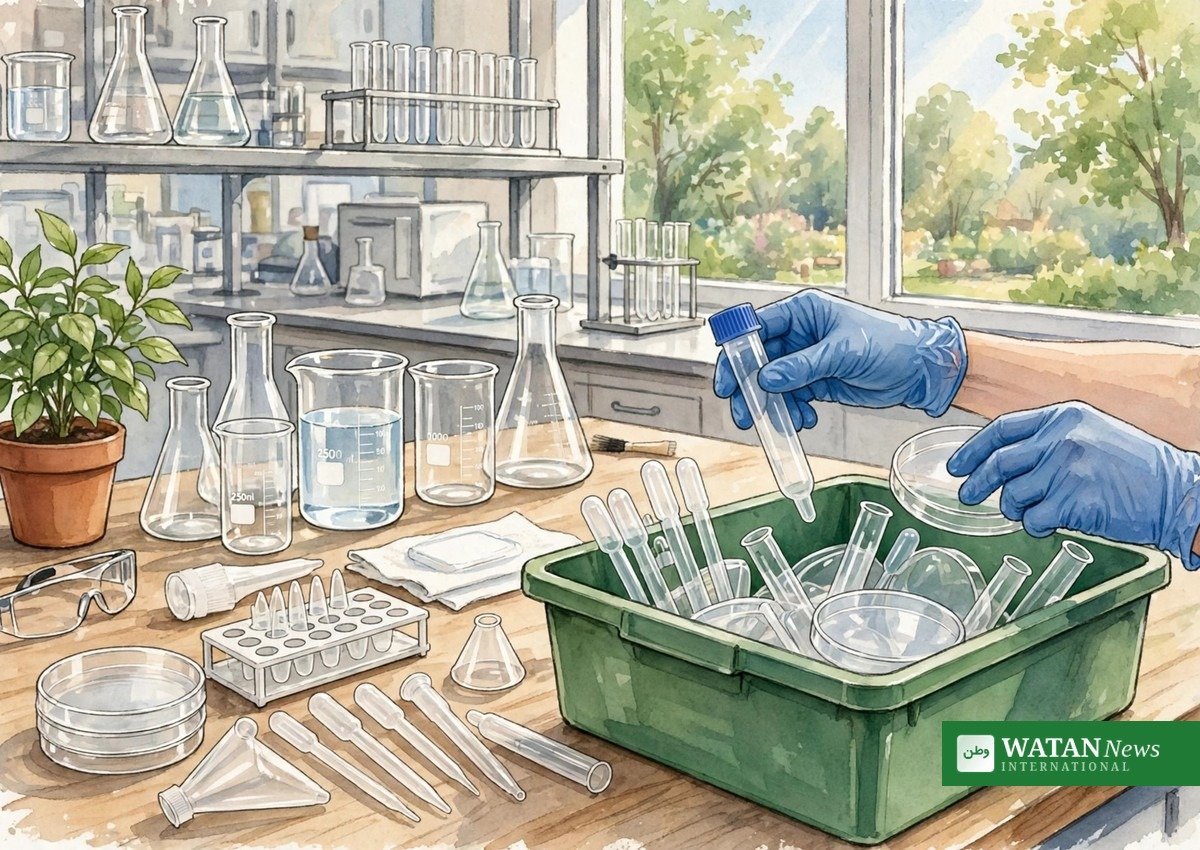Oxford klimamester Raff Lab genbruger laboratorieplast
