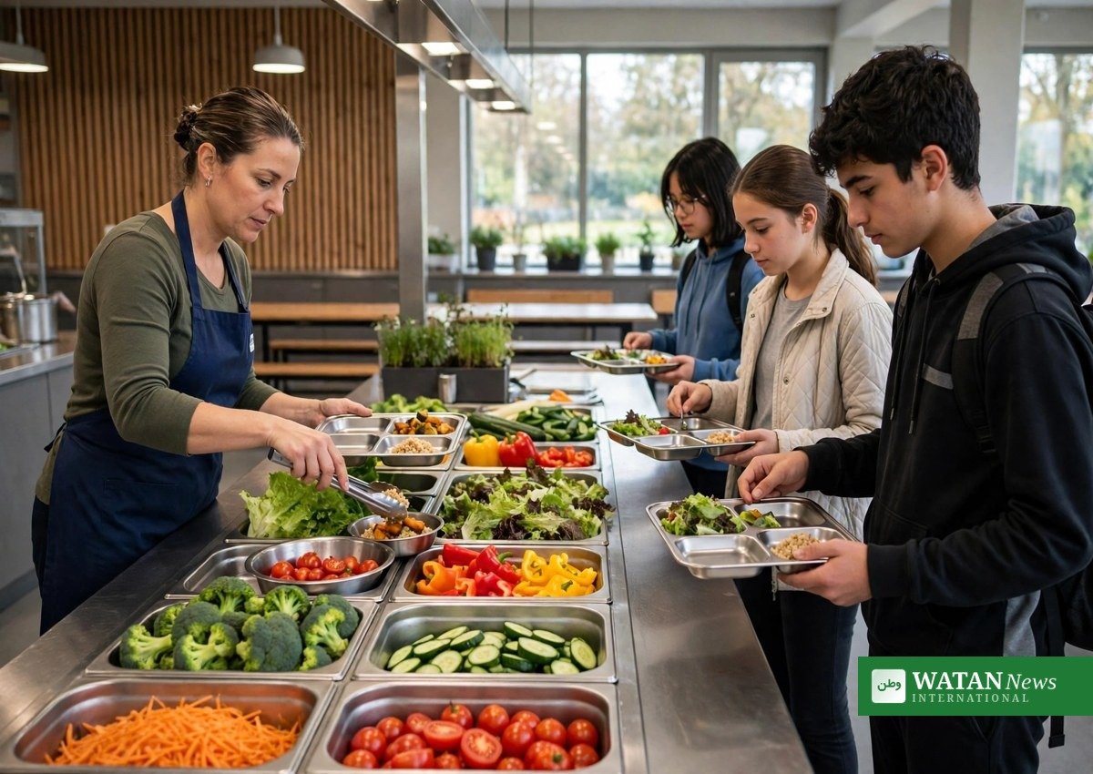 Household food waste: smaller portions served in a school canteen