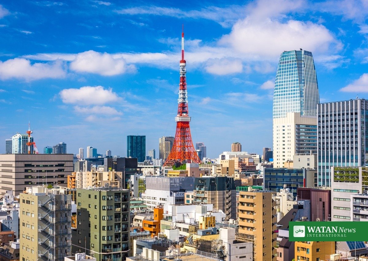 Tokyos skyline i Japan – Indien Japan handel og investeringer vokser hastigt