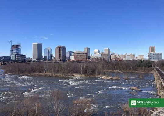 Genworth Financial CEO Jerome Upton Richmond Virginia skyline