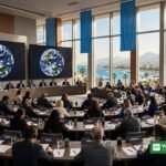 Delegates at a UN climate conference negotiation hall ahead of COP31 in Antalya, Türkiye