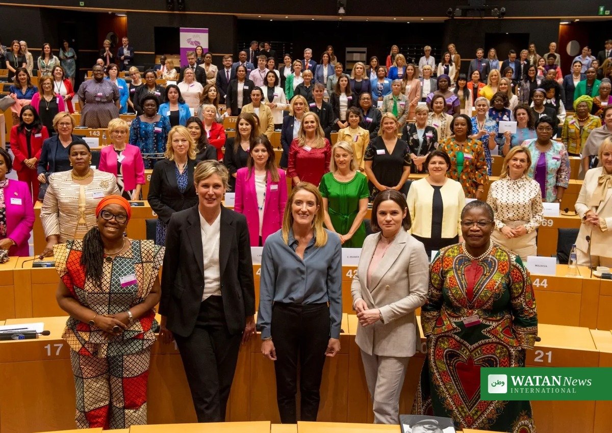 Women political leaders at a summit – gender equality and women's political participation