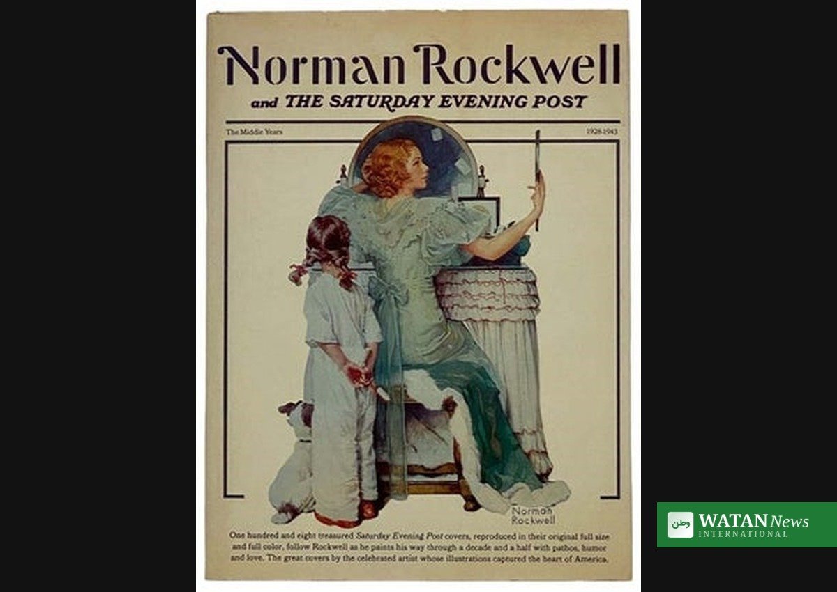 Norman Rockwell Saturday Evening Post book cover — magazine industry print to digital shift