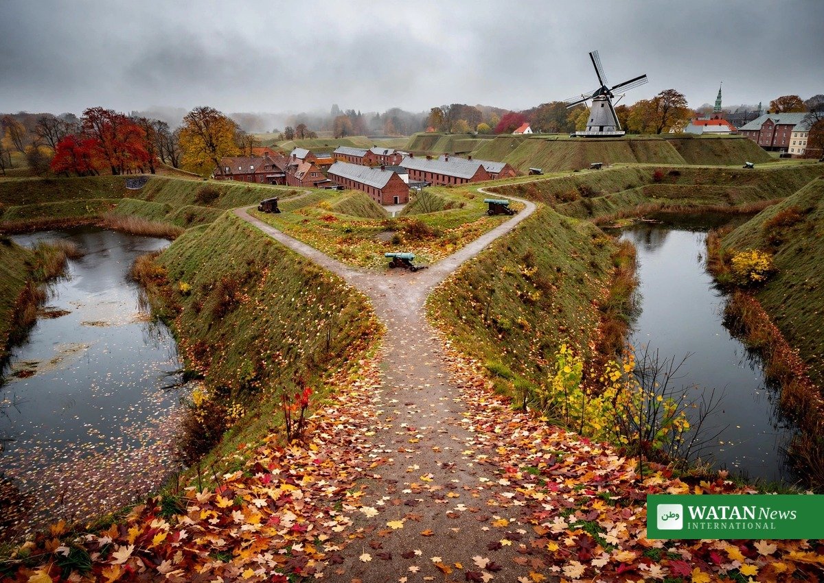 Copenhagen autumn — Kastellet fortress ramparts