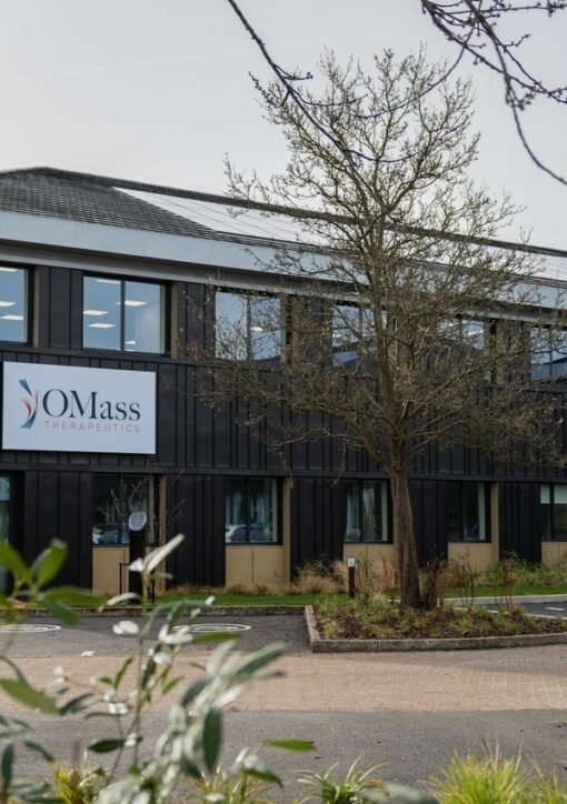 OMass Therapeutics bygning i Oxford – OMass 275 millioner serie C samler investorer bag nye lægemidler