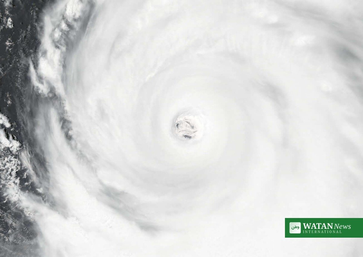 Supertyfon Champi: Stormens øje set fra satellit