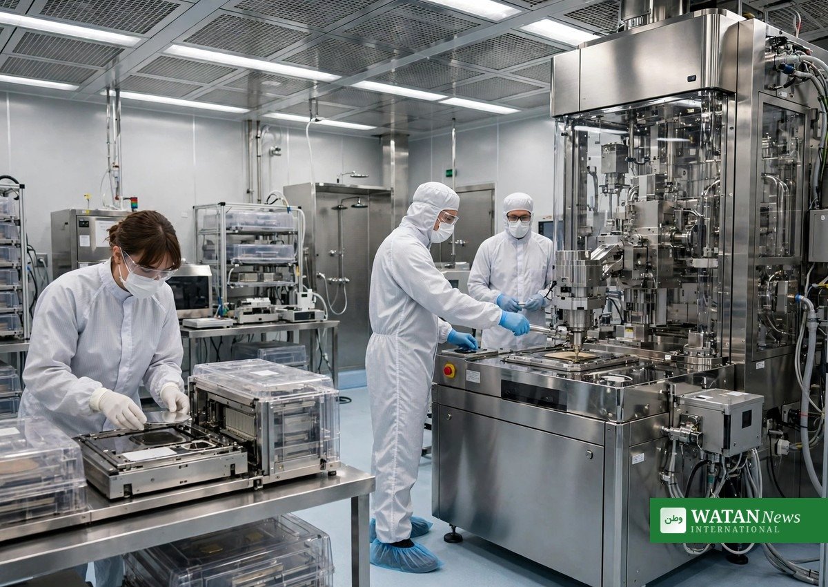 Semiconductor clean room, illustrating the Tesla SpaceX merger plan chip cooperation