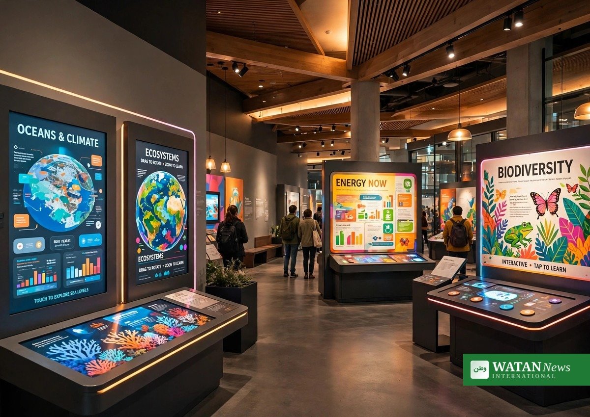 Museum Wibergis Viborg udstilling med interaktive displays
