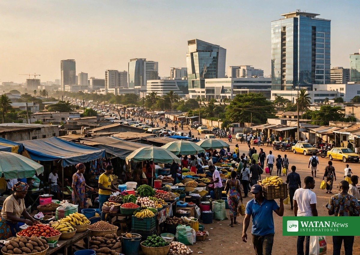 Accra, Ghana cityscape, home to the Minerals Commission and mining ministry