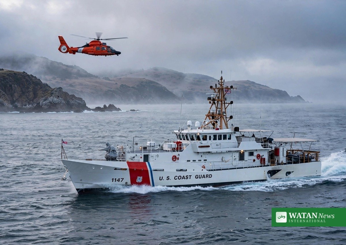 US Coast Guard cutter and helicopter searching for missing medical plane debris off Nantucket coast