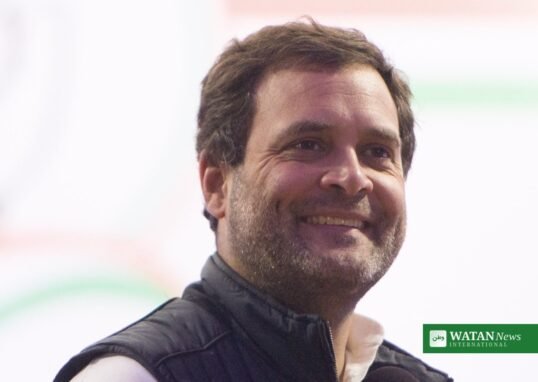 Rahul Gandhi addressing a Congress rally — INDIA bloc march to Supreme Court, New Delhi
