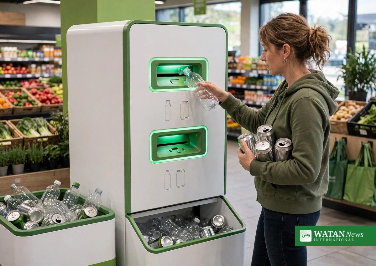 Flaskeautomat i det britiske pantsystem