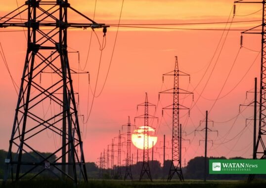 Trump energy ceasefire Ukraine — power transmission lines at sunset, the energy infrastructure at the center of the Russia-Ukraine truce debate