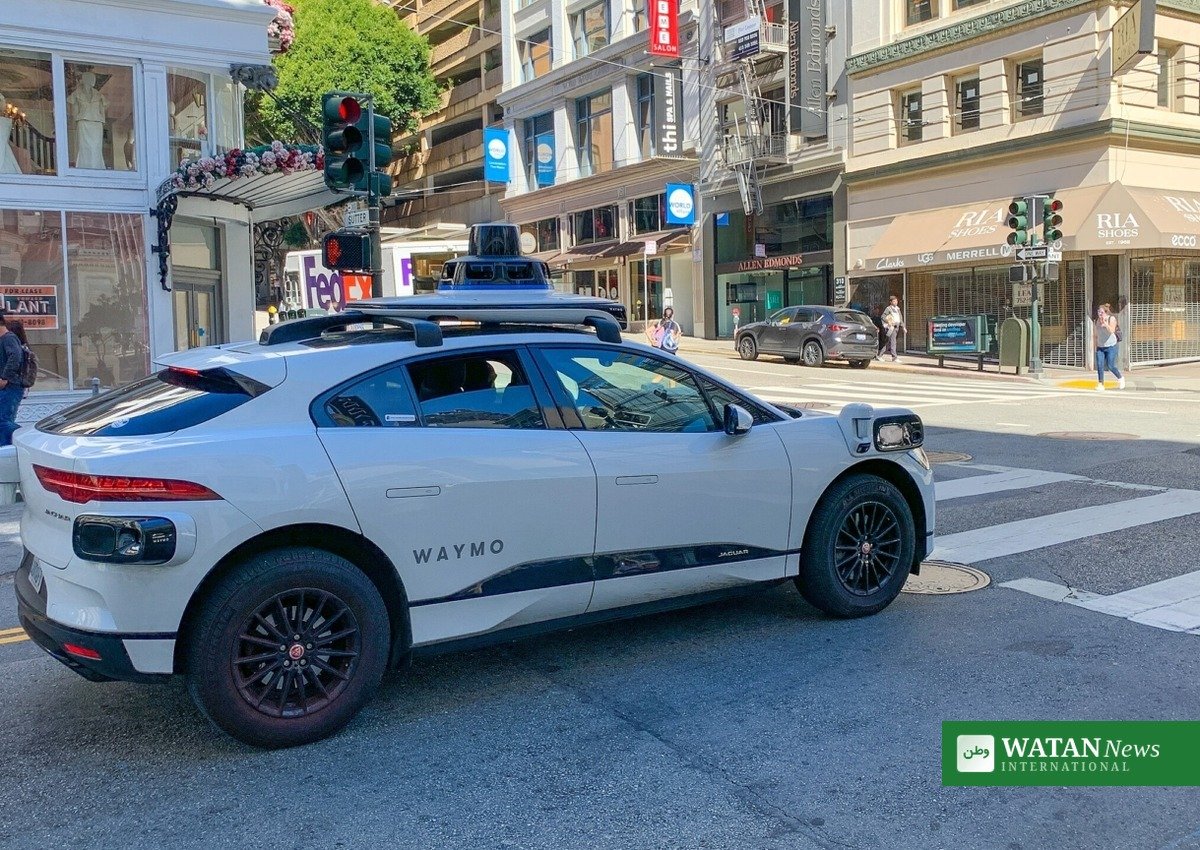 Tech stocks AI debt selloff: a Waymo self-driving car on a city street, as Alphabet's Waymo announced its first international robotaxi service in Toronto, Canada