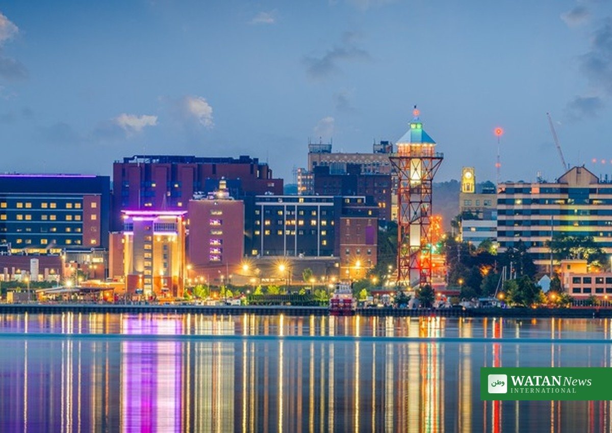 Erie, Pennsylvania cityscape where the mass shooting took place