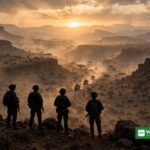 Ethiopia Eritrea invasion — soldiers in the Tigray highlands