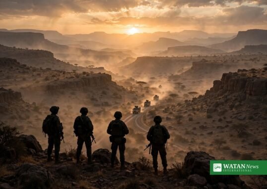 Ethiopia Eritrea invasion — soldiers in the Tigray highlands
