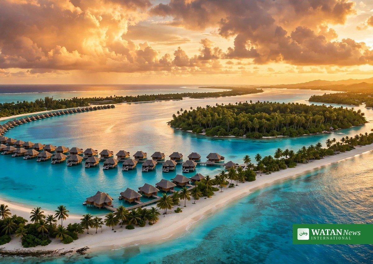 World best travel destinations - panoramic tropical coastline vista