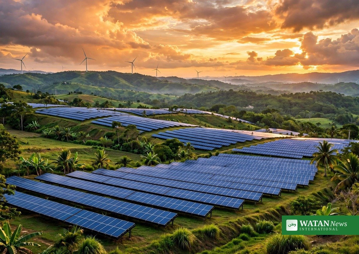 Vena Energy solar panels and wind turbines, renewable energy in the Philippines